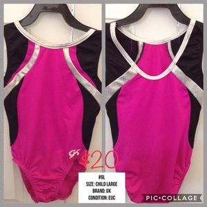 #6L Used Child Large GK Leotard